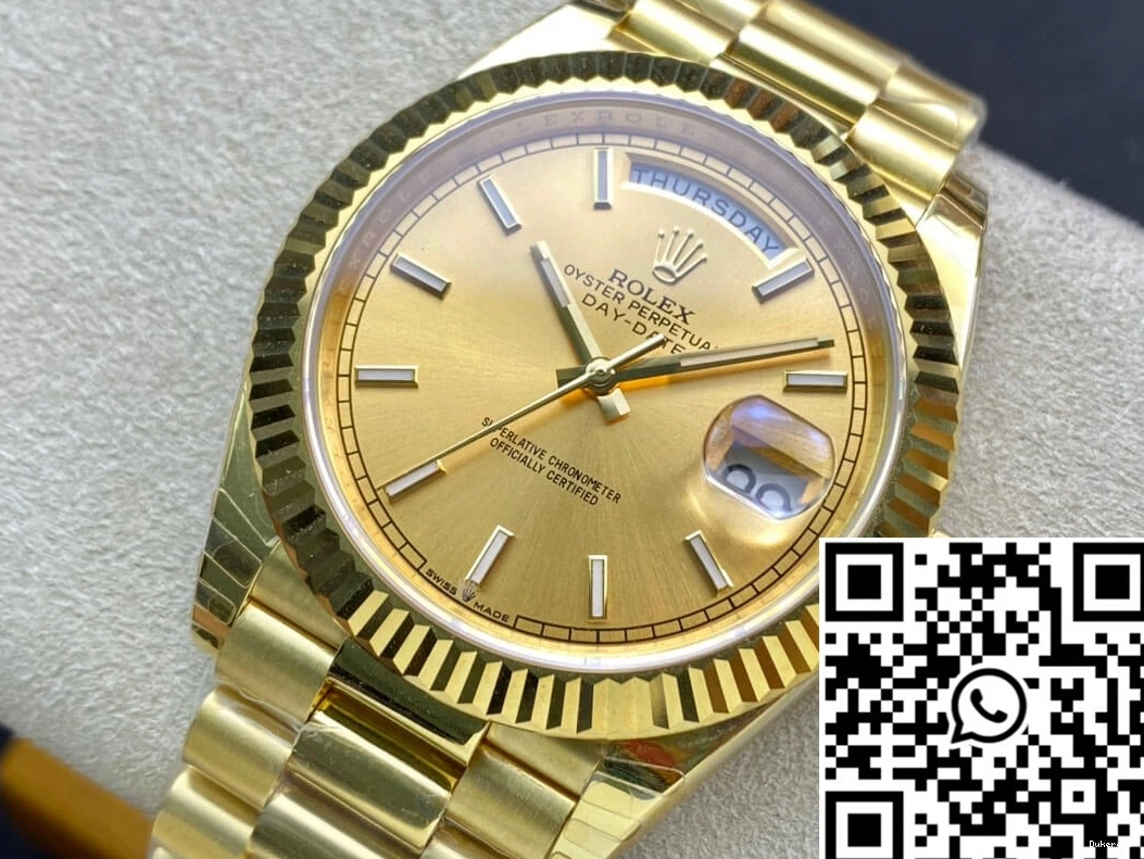 Gold M228238-0003 EW Dial Rolex Date Factory Day 40MM Premium 928 0820
